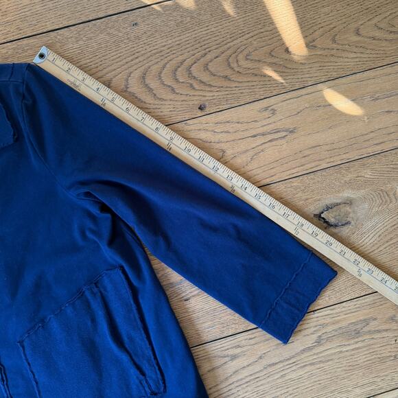 Habitat Clothes to Live In Women Sweatshirt Jacket S Snap Cotton Lagenlook Swing - Picture 6 of 9